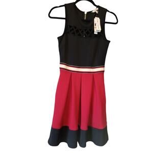 Speechless Red And Black Short Dress Size S